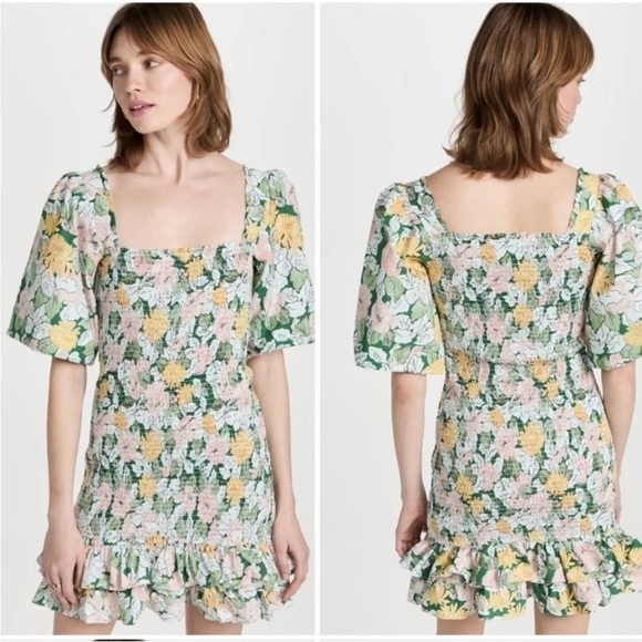 NEW NWT byTiMo Festive Cotton Dress In Dandelion Print - Picture 1 of 13